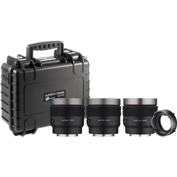 Samyang V-AF lens Kit with MF Adapter and Hardcase