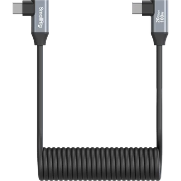 SmallRig 4793 USB-C Angled to USB-C Angled Coiled Data Cable