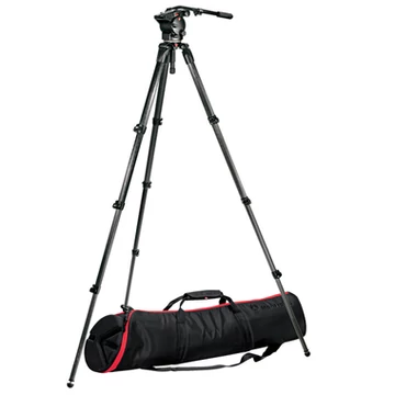 Manfrotto 526 fluid fej + 536 karbon állvány,100-as csésze, single láb 526,536K-1
