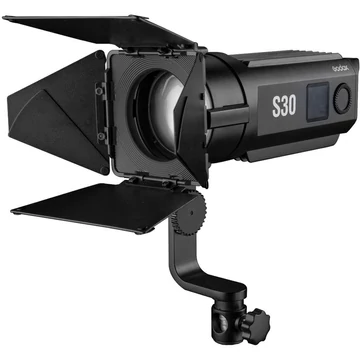 GODOX S30 focusing led lámpa fényterelővel