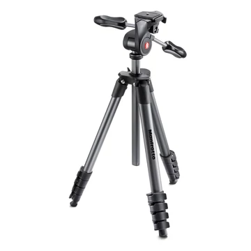 Manfrotto Compact Advanced állványszett 3D fejjel, fekete MKCOMPACTADV-BK