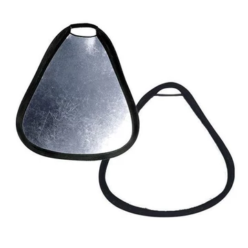 Derítőlap 60cm Fehér/Ezüst háromszög