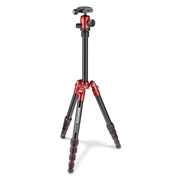 Manfrotto Element traveller kis állvány kit gömbfejjel, piros MKELES5RD-BH