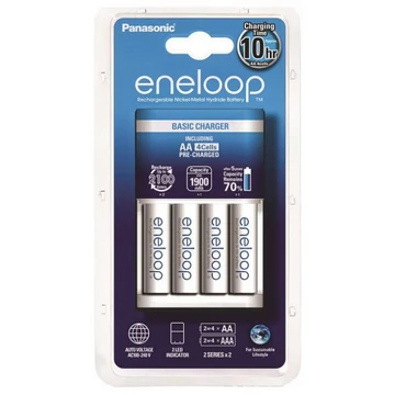 Panasonic Eneloop 4db AA 1900mAh akku + CC51 alap töltő