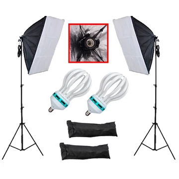Softbox szett 2db 50x70 softbox, 2db 200W spirálizzó, 2db 230cm állvány