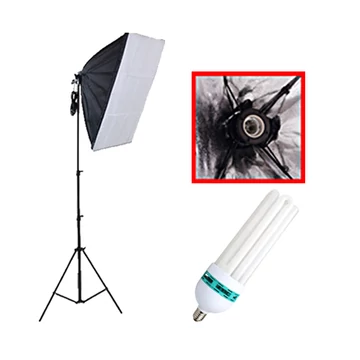 Softbox szett 50x70 softbox, 125W spirálizzó, 230cm állvány