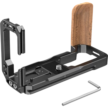 SmallRig 2811 L-Bracket for X-T4 w. wooden Grip