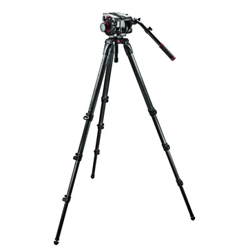 Manfrotto 509 fluid fej + 536 karbon állvány, 100 csésze, single láb 509HD,536K