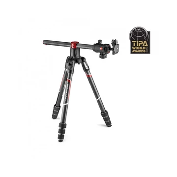 Manfrotto Befree GT XPRO karbon állvány, tekerős lábzár, elforg középo. MKBFRC4GTXP-BH