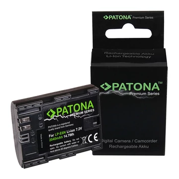 PATONA Premium Akku f. Canon LP-E6N LPE6N XC10 EOS R EOS 80D 7D 70D 6D 60D - 1259