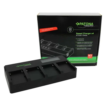 PATONA Premium 4-fасh rapid charger for Sony F-Series F960 F970 batteries