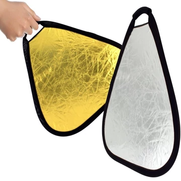 Derítőlap 30cm Arany/Ezüst háromszög