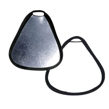 Derítőlap 30cm Fehér/Ezüst háromszög