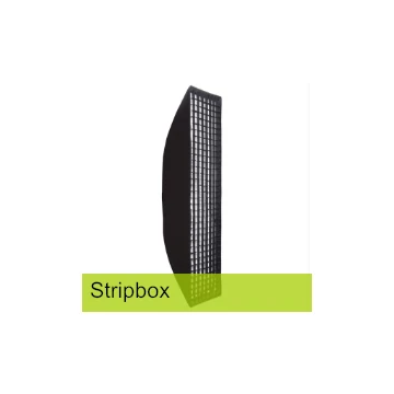 Stripbox 35x140 cm méhsejtrácsos bowens adapterrel