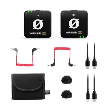 RODE WIRELESS ME ULTRA KOMPAKT DIGITÁLIS VEZETÉK NÉLKÜLI MIKROFON RENDSZER KÉT CSATORNÁS VEVŐVEL, EGY ADÓVAL, ADÓBA ÉS VEVŐBE ÉPÍTETT MIKROFONNAL