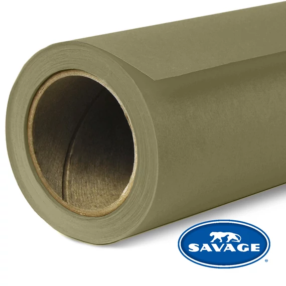 SAVAGE papír premium fotóháttér Olive Green 1,35×11m