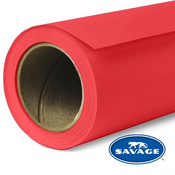 SAVAGE papír premium fotóháttér Primary Red 2,2×11m