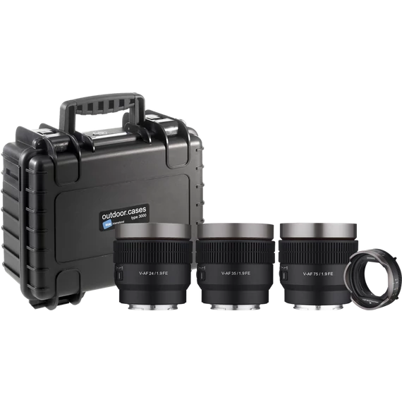 Samyang V-AF lens Kit with MF Adapter and Hardcase
