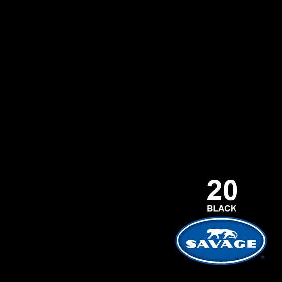 SAVAGE papír premium fotóháttér Black 1,35×11m