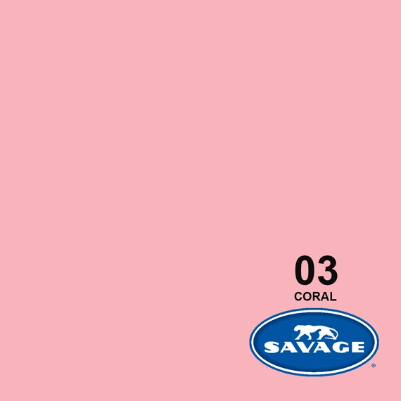 SAVAGE papír premium fotóháttér Coral 2,72×5,5m
