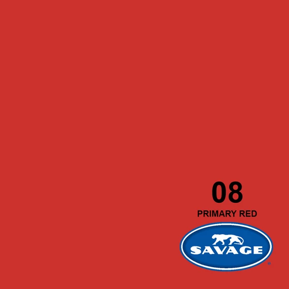 SAVAGE papír premium fotóháttér Primary Red 2,2×11m