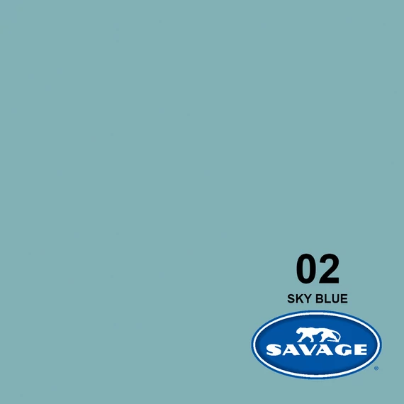 SAVAGE papír premium fotóháttér Sky Blue 1,35×5,5m