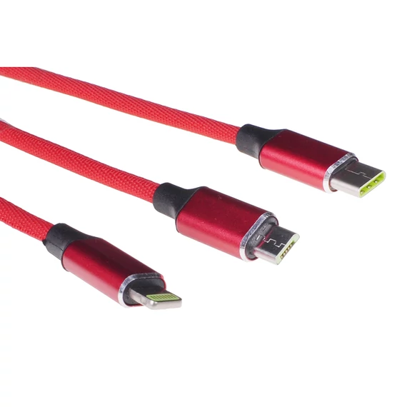 USB – microUSB, Lightning, USB-C átalakító kábel