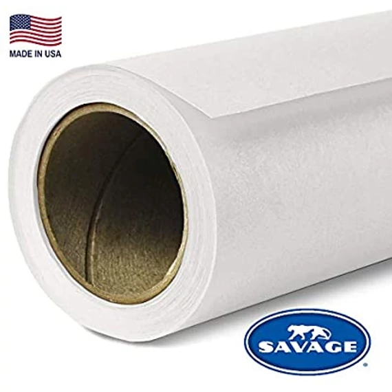 SAVAGE papír premium fotóháttér Soft Gray 1,35×5,5m