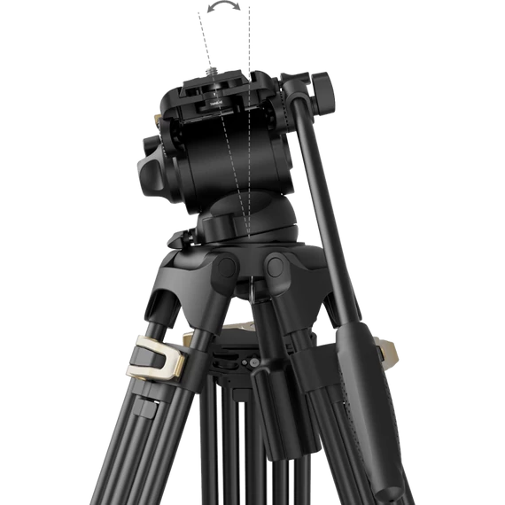 SmallRig 4686 Heavy-Duty Fluid Head Video Tripod Kit AD-01S