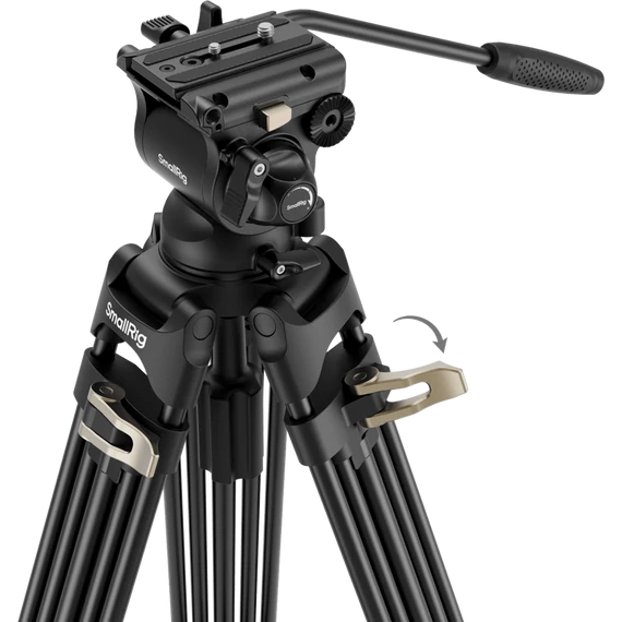 SmallRig 4686 Heavy-Duty Fluid Head Video Tripod Kit AD-01S