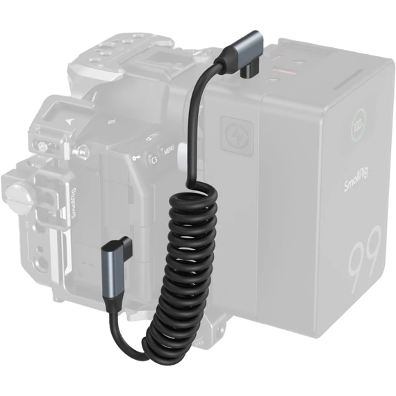 SmallRig 4793 USB-C Angled to USB-C Angled Coiled Data Cable