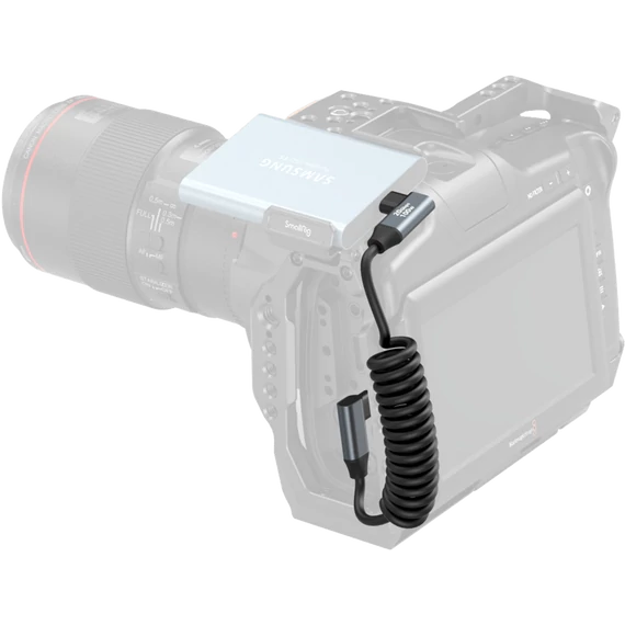 SmallRig 4793 USB-C Angled to USB-C Angled Coiled Data Cable