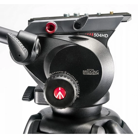 Manfrotto 504 fluid video fej 75mm-es félcsészével 504HD