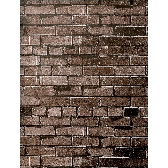 Háttér sötétbarna téglafal mintázattal 2,2m x 11m