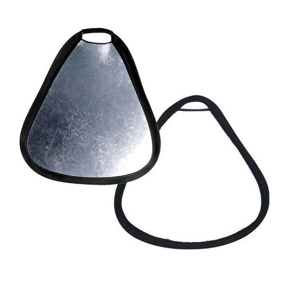 Derítőlap 60cm Fehér/Ezüst háromszög