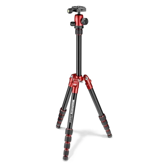 Manfrotto Element traveller kis állvány kit gömbfejjel, piros MKELES5RD-BH