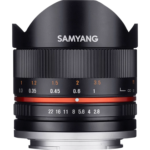 Samyang 8mm f/2.8 UMC Fish-Eye II Canon M (Black)