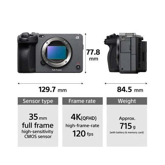 Sony Cinema Line FX3 Full Frame váz (ILME-FX3)