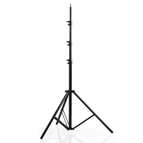 Stúdióállvány 300cm, rugós, 16mm fej + 1/4