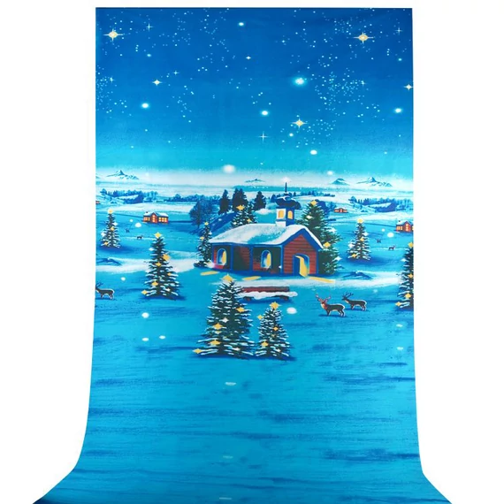 Karácsonyi textil háttér 2,6x5m