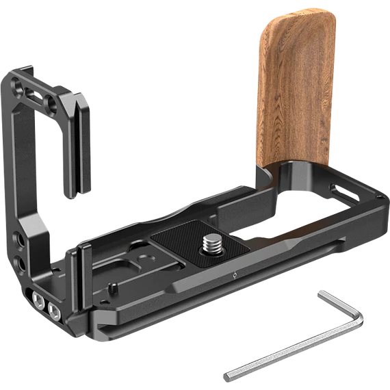 SmallRig 2811 L-Bracket for X-T4 w. wooden Grip
