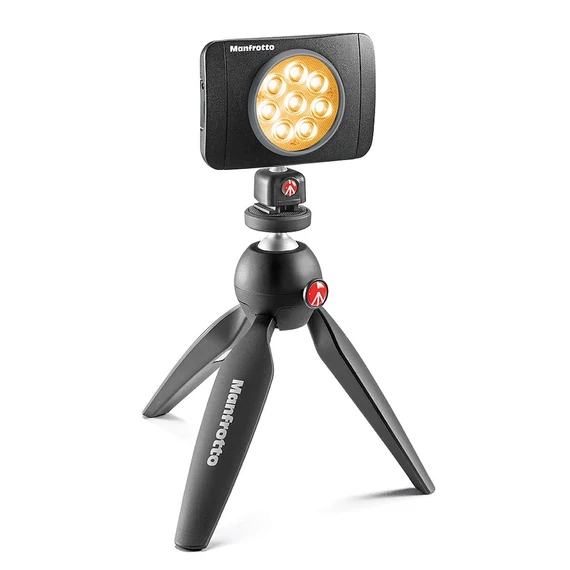 Manfrotto Lumimuse 8 led lámpa + kiegészítők fekete színben MLUMIEMU-BK