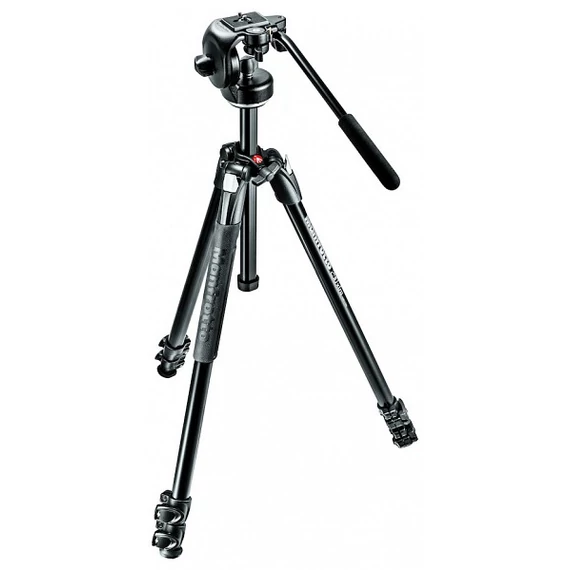 Manfrotto 290 Xtra kit alu 3 szekciós állvány + fluid fej MK290XTA3-2W