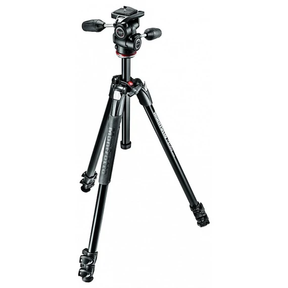 Manfrotto 290 Xtra kit alu 3 szekciós állvány + 3D fej MK290XTA3-3W