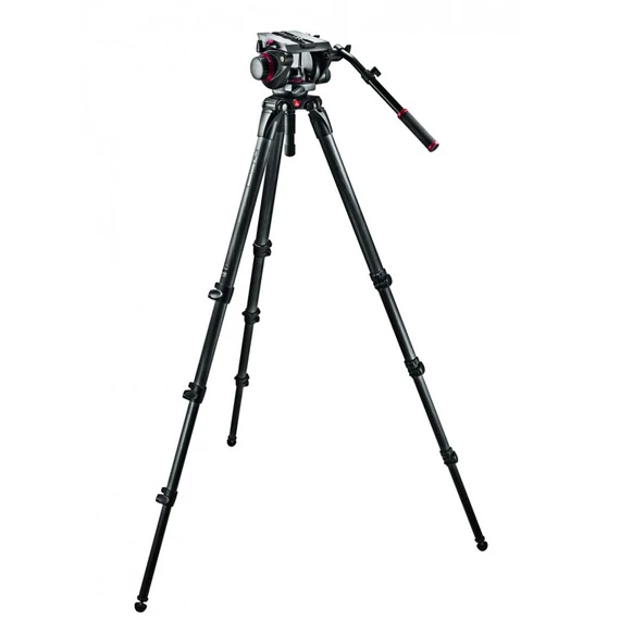 Manfrotto 509 fluid fej + 536 karbon állvány, 100 csésze, single láb 509HD,536K