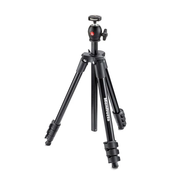 Manfrotto Compact Light alu állványszett gömbfejjel, fekete MKCOMPACTLT-BK
