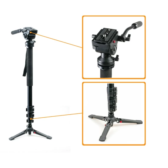Monopod CW-M4 + videófej