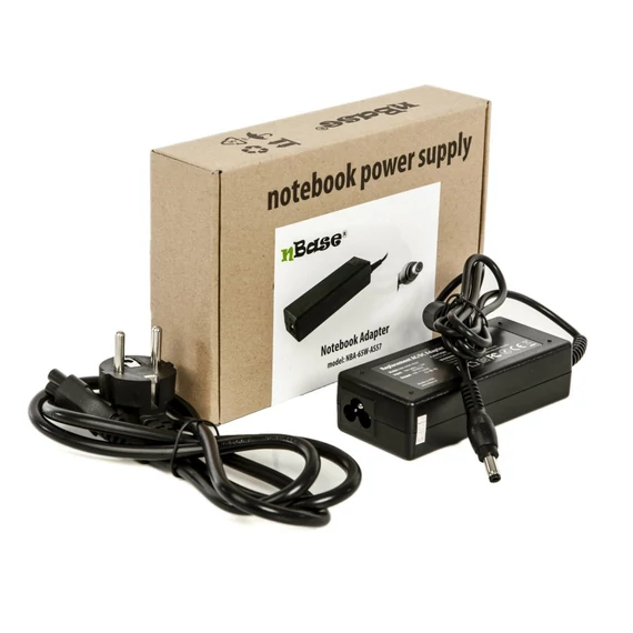nBase NBA-65W-AS57 Asus, Toshiba laptop töltő+kábel