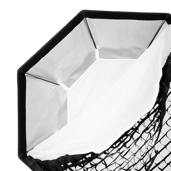 Octabox 80 cm ernyőként nyitható bowens adapterrel + méhsejtrács