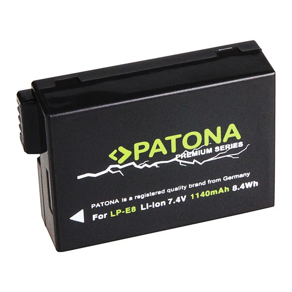 PATONA Premium Akku f. Canon LP-E8 EOS 550D EOS 600D EOS 650D EOS 700D - 1136